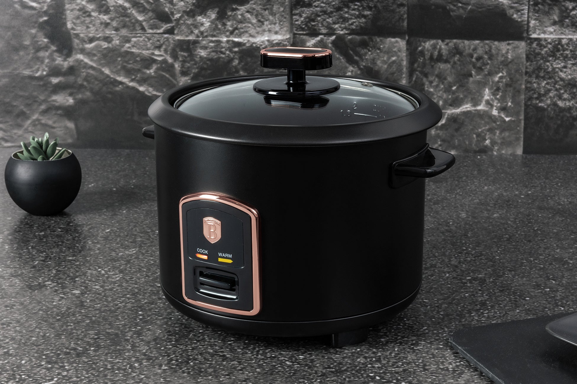 Berlinger Haus Elektromos rizsfőző 1,8 liter 700 W Black Rose Collection