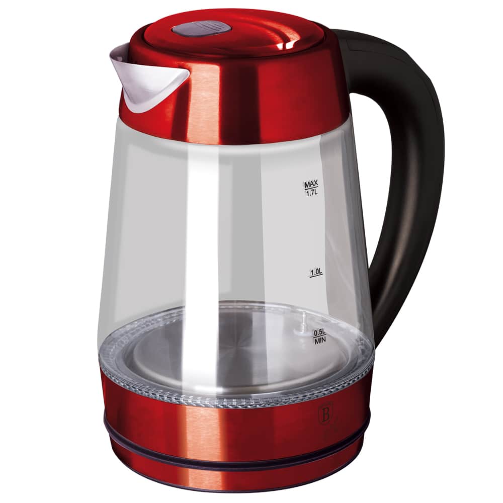 Berlinger Haus elektromos üveg vízforraló 1,7 l 2200 W Metallic Line Burgundy Edition