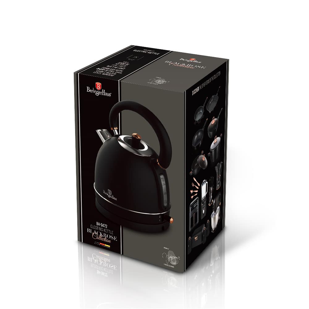 Berlinger Haus elektromos vízforraló 2200 W 1,8 literes Black Rose Collection