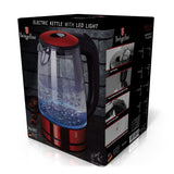 Berlinger Haus forgótalpas led elektromos üveg vízforraló 1,7 l 2200 W Metallic Line Burgundy Edition