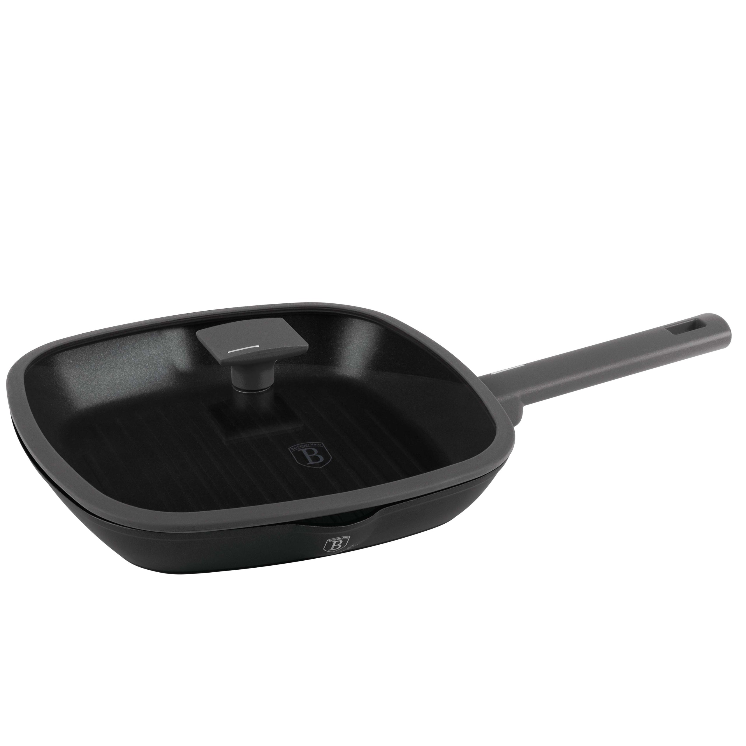 Berlinger Haus Grill serpenyő fedővel 28 cm Antracit Collection