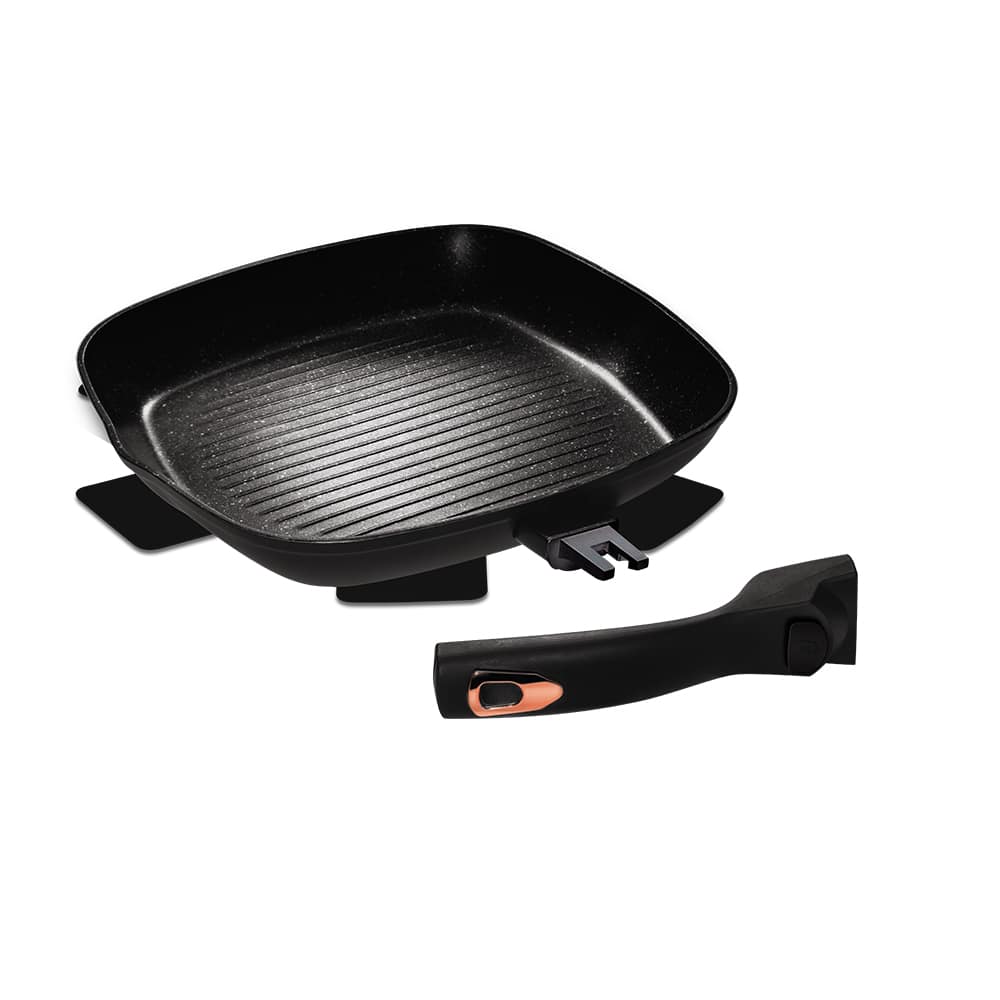 Berlinger Haus Grill serpenyő levehető nyéllel 28 cm Black Rose Collection