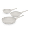 Berlinger Haus indukciós 3 részes serpenyő készlet matt krém Sahara Collection