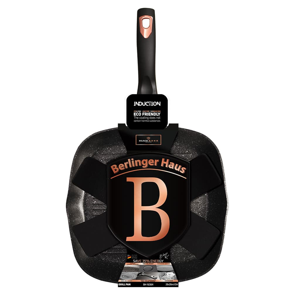 Berlinger Haus indukciós Grill serpenyő 28 cm Black Rose Collection