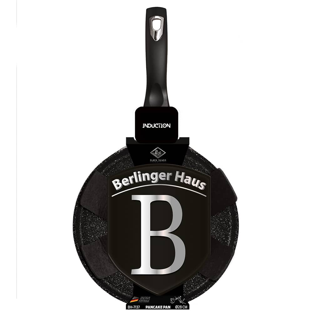 Berlinger Haus indukciós Palacsintasütő 28 cm Black Rose Collection