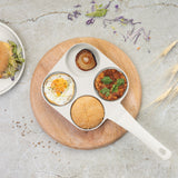 Berlinger Haus indukciós tapadásmentes 4 lyukú hamburgersütő 20 cm matt krém Sahara Collection