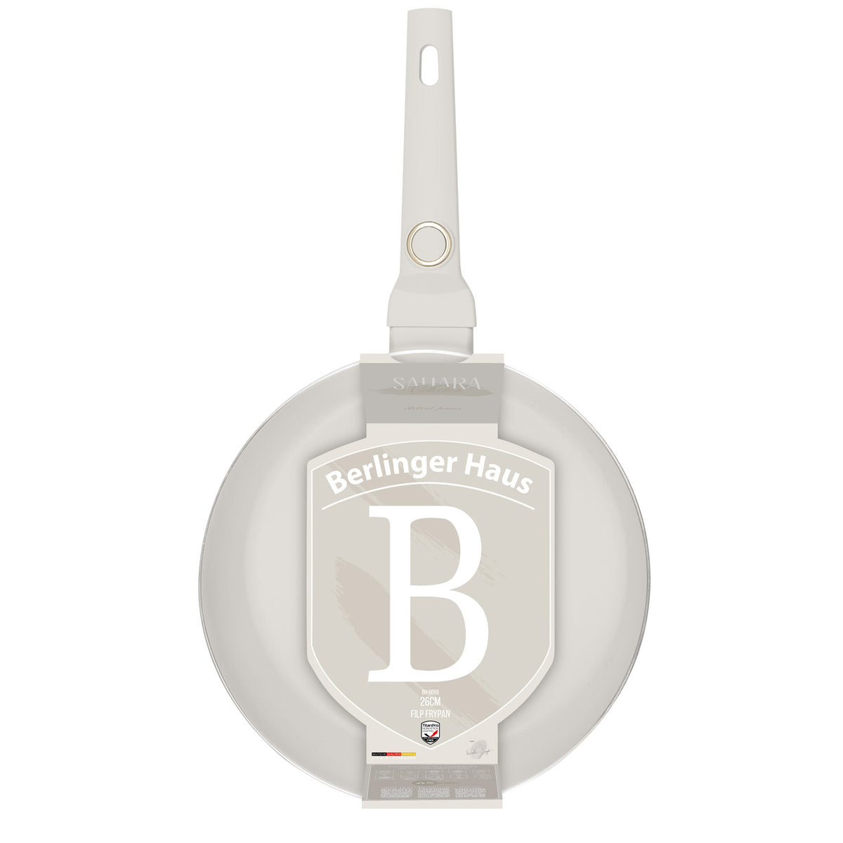 Berlinger Haus indukciós tapadásmentes Flip serpenyő 26 cm matt krém Sahara Collection