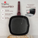 Berlinger Haus Indukciós tapadásmentes grill serpenyő 28 cm Leonardo Collection