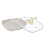 Berlinger Haus indukciós tapadásmentes Grill serpenyő fedővel 28 cm matt krém Sahara Collection