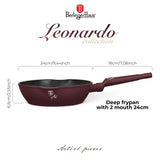 Berlinger Haus Indukciós tapadásmentes Mély serpenyő dupla kiöntő csőrrel 24 cm Leonardo Collection