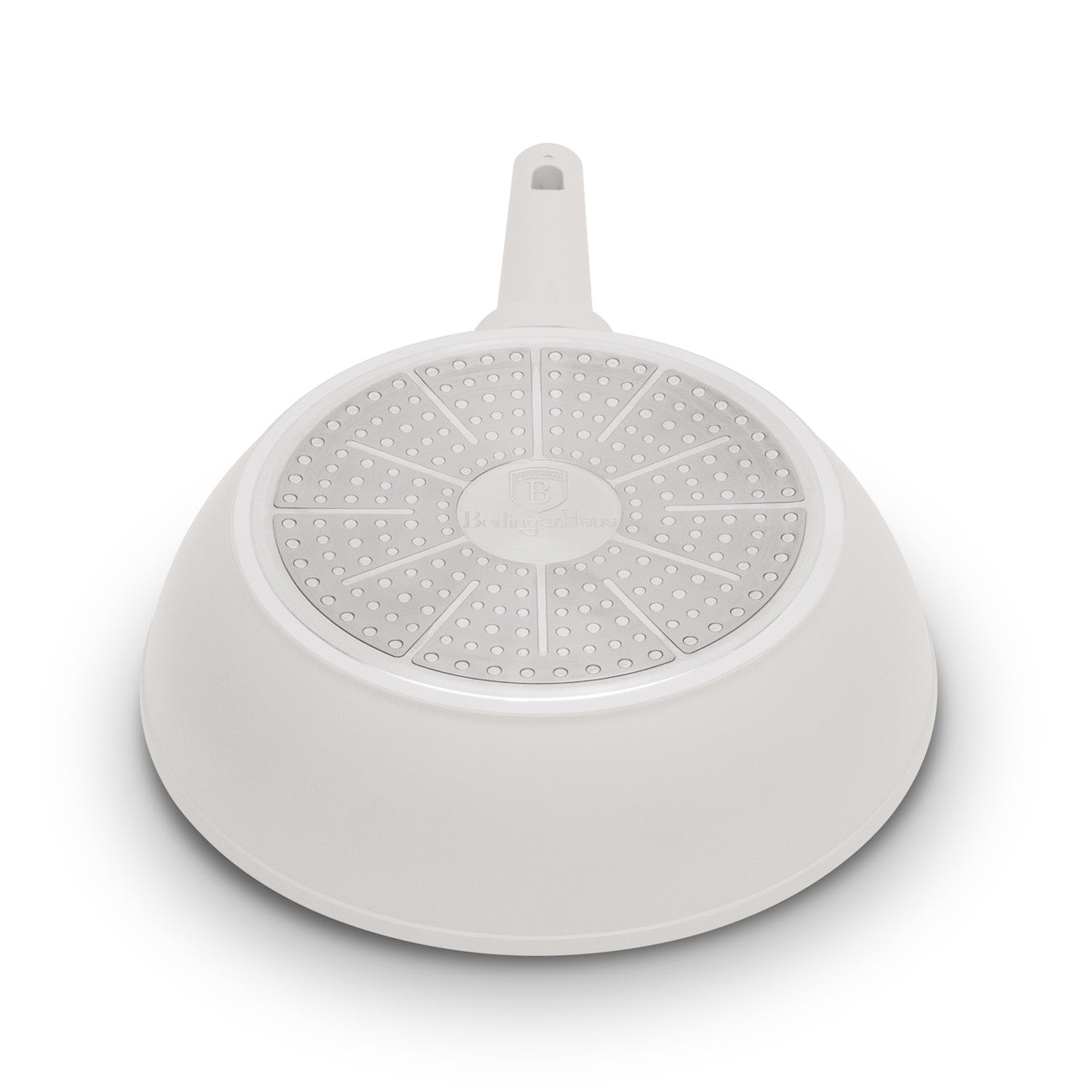 Berlinger Haus indukciós tapadásmentes mély serpenyő fedővel 24 cm matt krém Sahara Collection