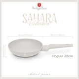Berlinger Haus indukciós tapadásmentes serpenyő 24 cm matt krém Sahara Collection