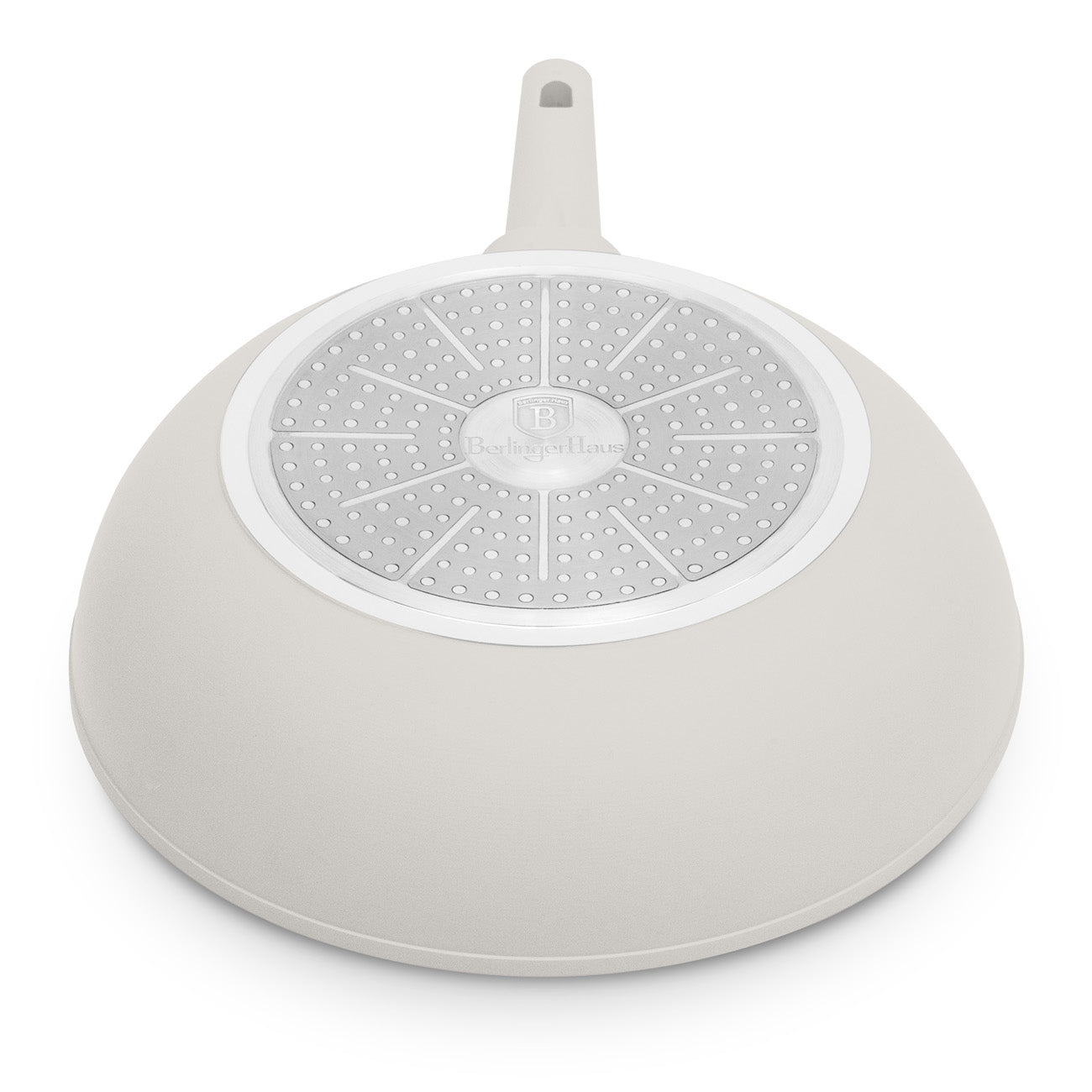 Berlinger Haus indukciós tapadásmentes wok serpenyő 28 cm matt krém Sahara Collection