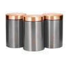 Tároló doboz szett Berlinger Haus konyhai tárolószett - 3 darabos szett ezüst rose gold