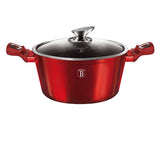 Berlinger Haus Lábas fedővel 2,5 L Metallic Line Burgundy Edition