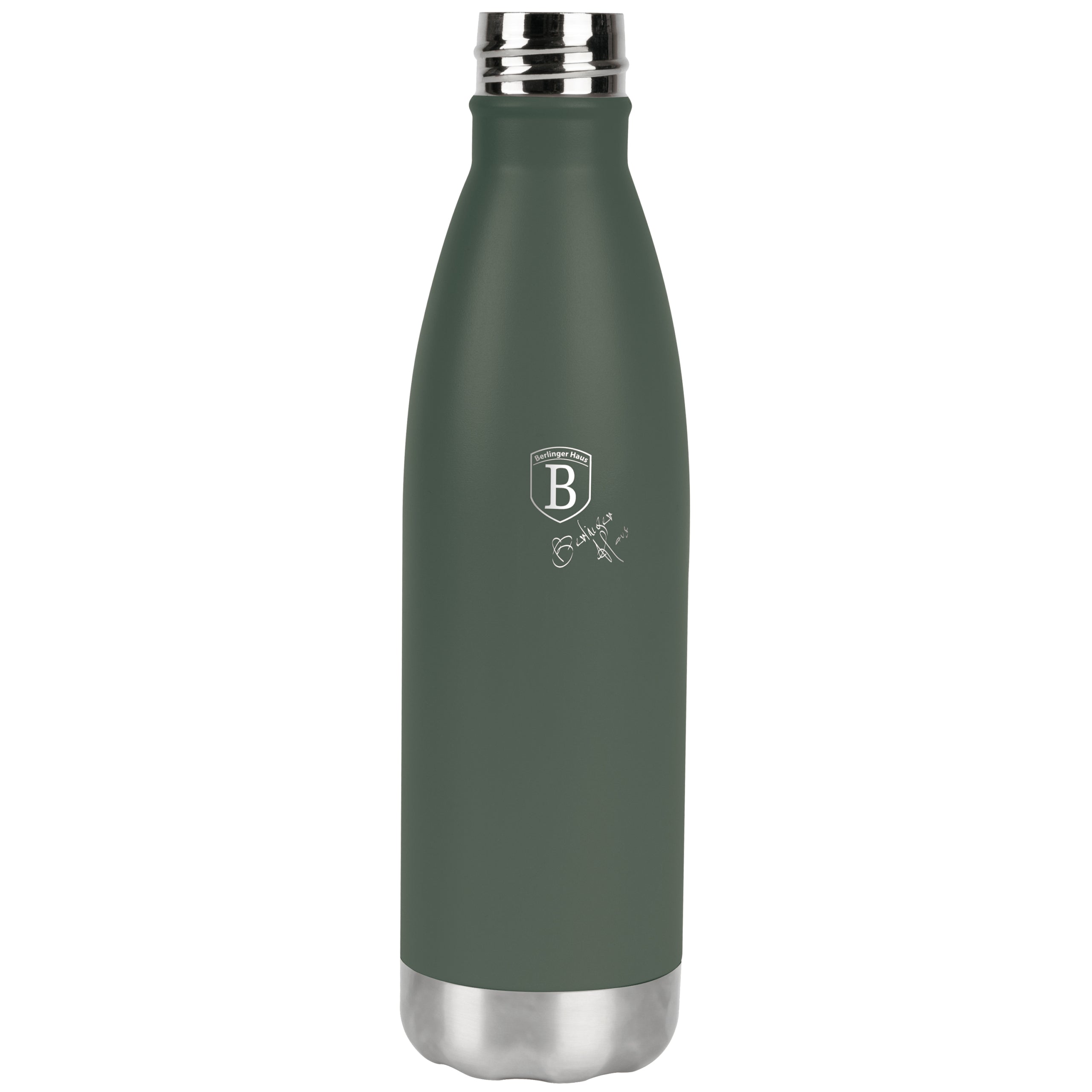 Berlinger Haus matt zöld rozsdamentes acél palack alakú termosz 500 ml