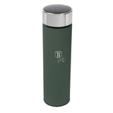 Berlinger Haus matt zöld rozsdamentes acél termosz 500 ml LED-es hőfok kijelzővel szűrővel