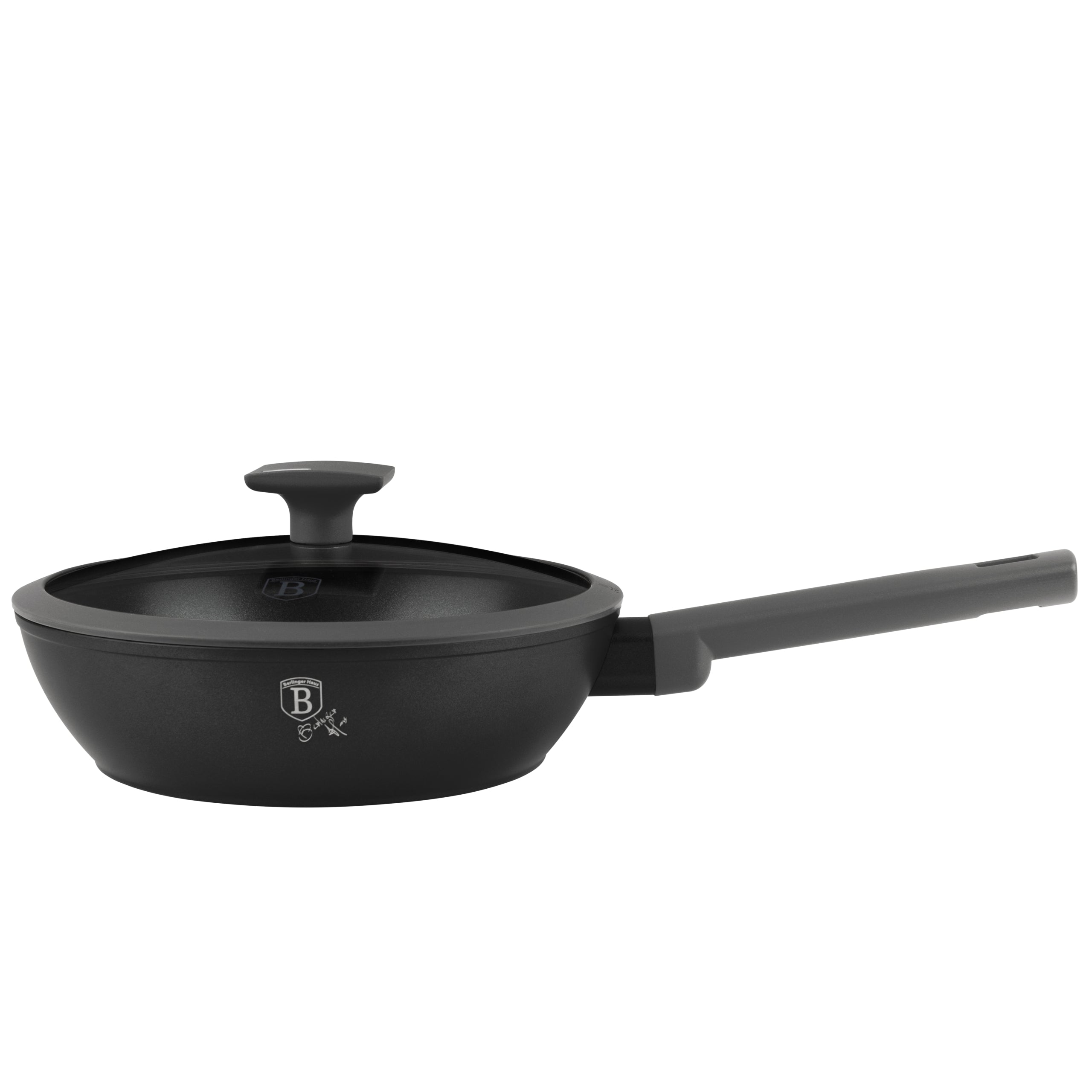 Berlinger Haus Mély serpenyő fedővel 24 cm Antracit Collection