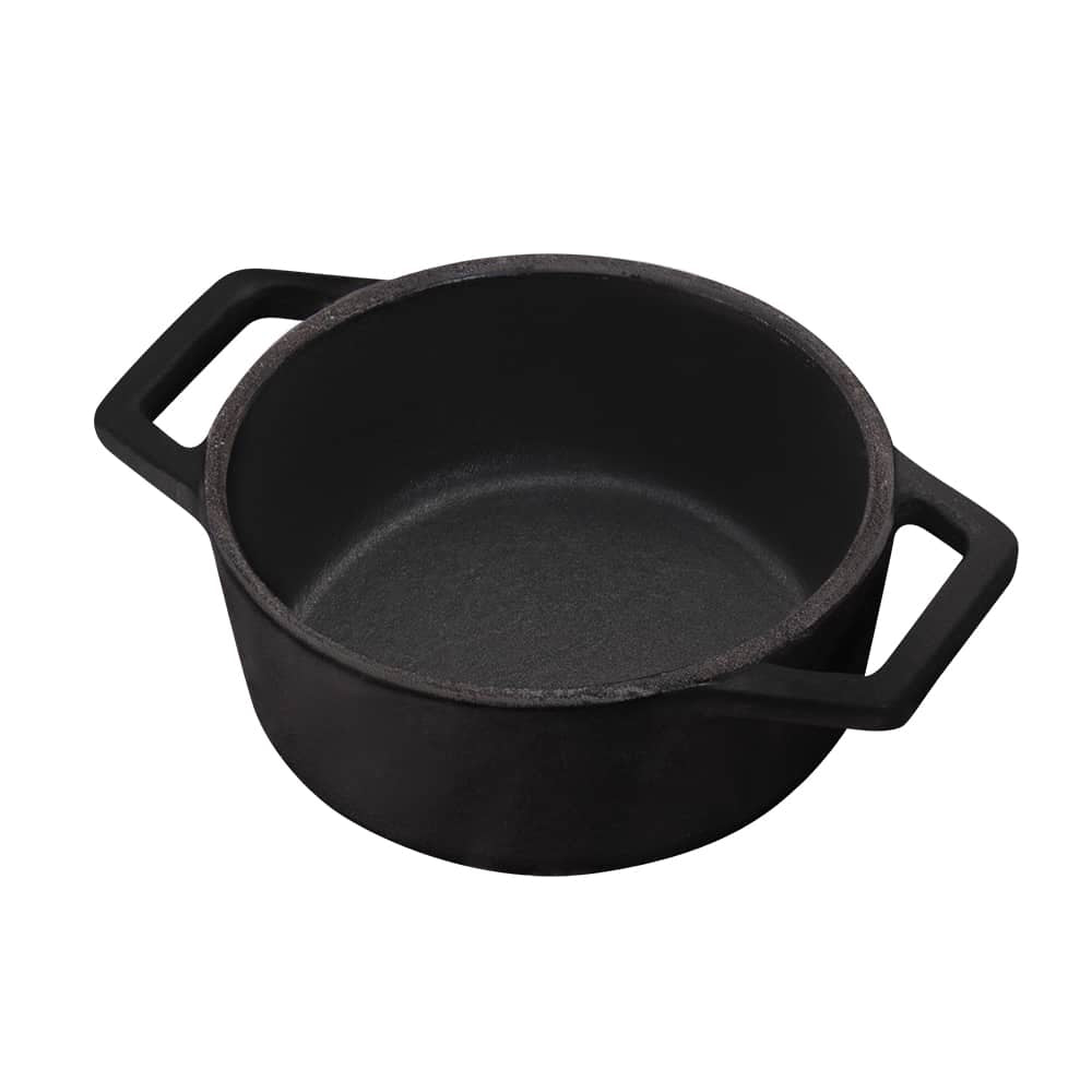 Berlinger Haus Mini öntöttvas fazék 12 cm fekete Black Rose Collection