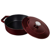 Berlinger Haus Öntöttvas alacsony lábas 2,57 l Metallic Line Burgundy Edition