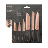 Berlinger Haus rozsdamentes acél 6 részes késkészlet rose gold pengével Black Rose Collection