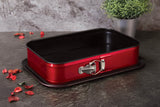 Berlinger Haus tapadásmentes szögletes tortaforma Metallic Line Burgundy Edition