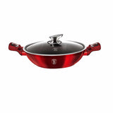 Berlinger Haus Wok serpenyő fedővel 30 cm Metallic Line Burgundy Edition