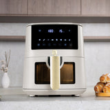 Berlinger Haus XL AirFryer 5 L átlátszó ablakkal matt krém