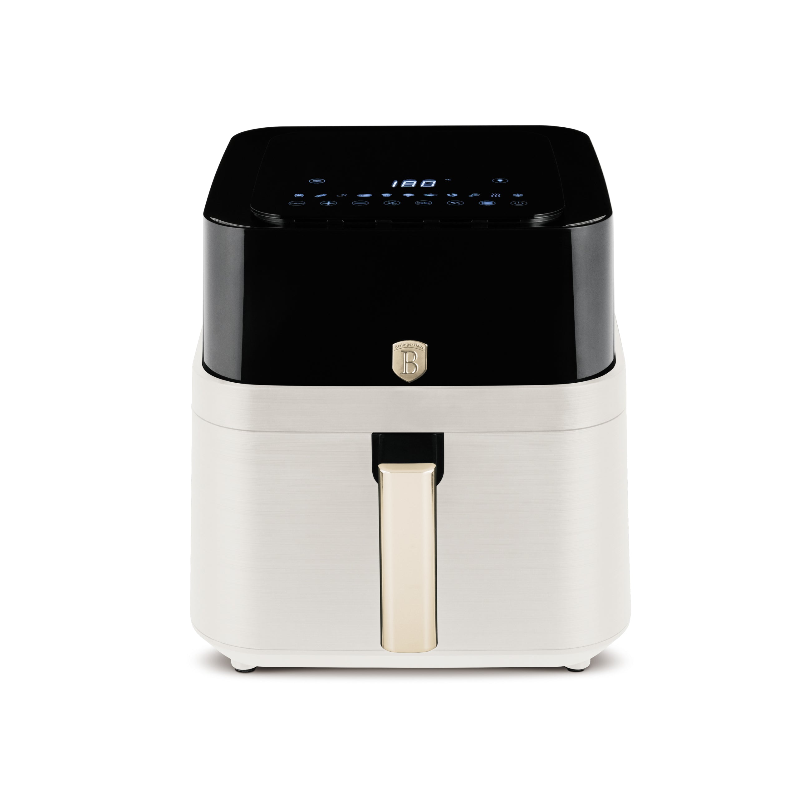 Berlinger Haus XXL AirFryer 7,2 L átlátszó ablakkal matt krém