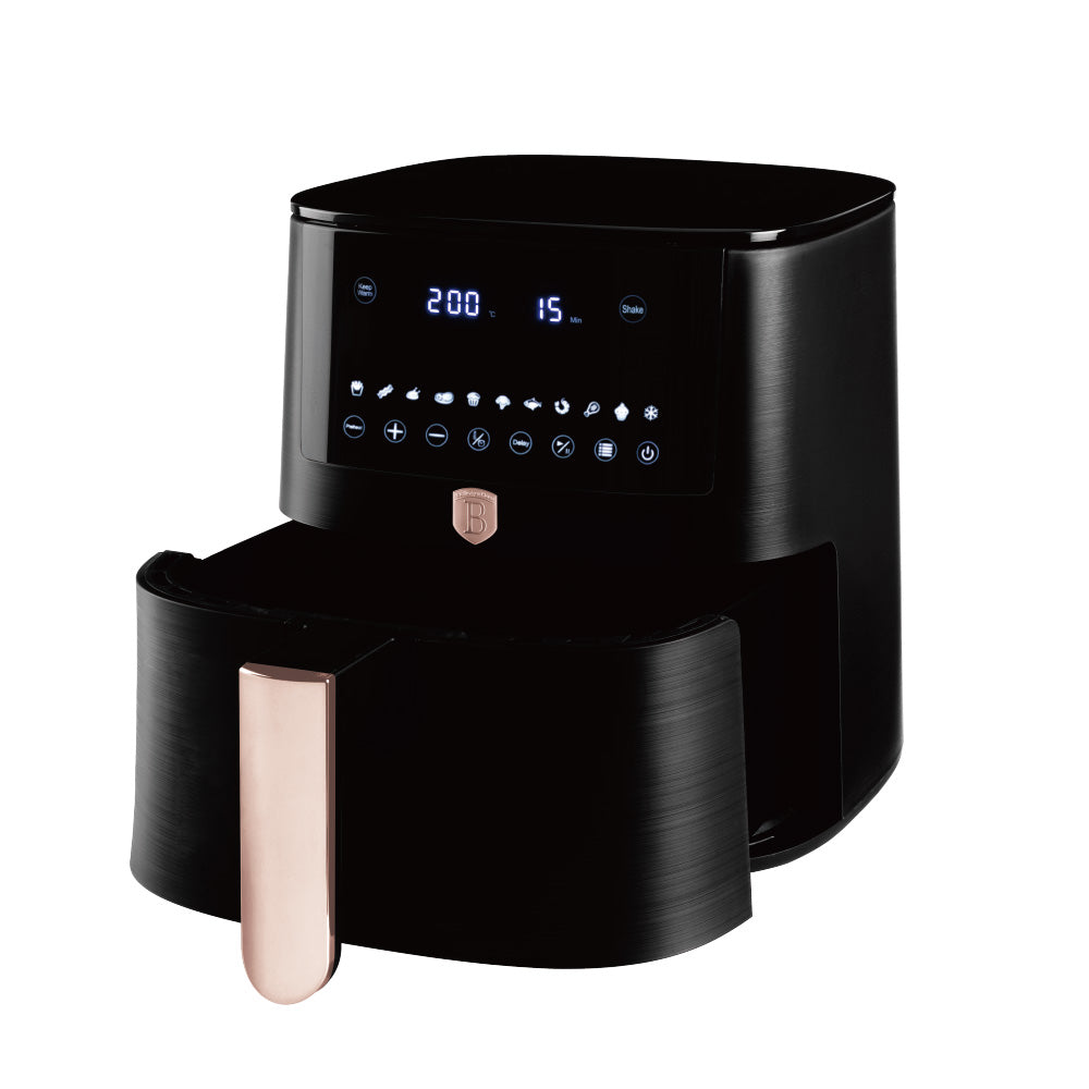 Berlinger Haus XXXL nagy AirFryer 8 L 1650 W Black Rose Collection