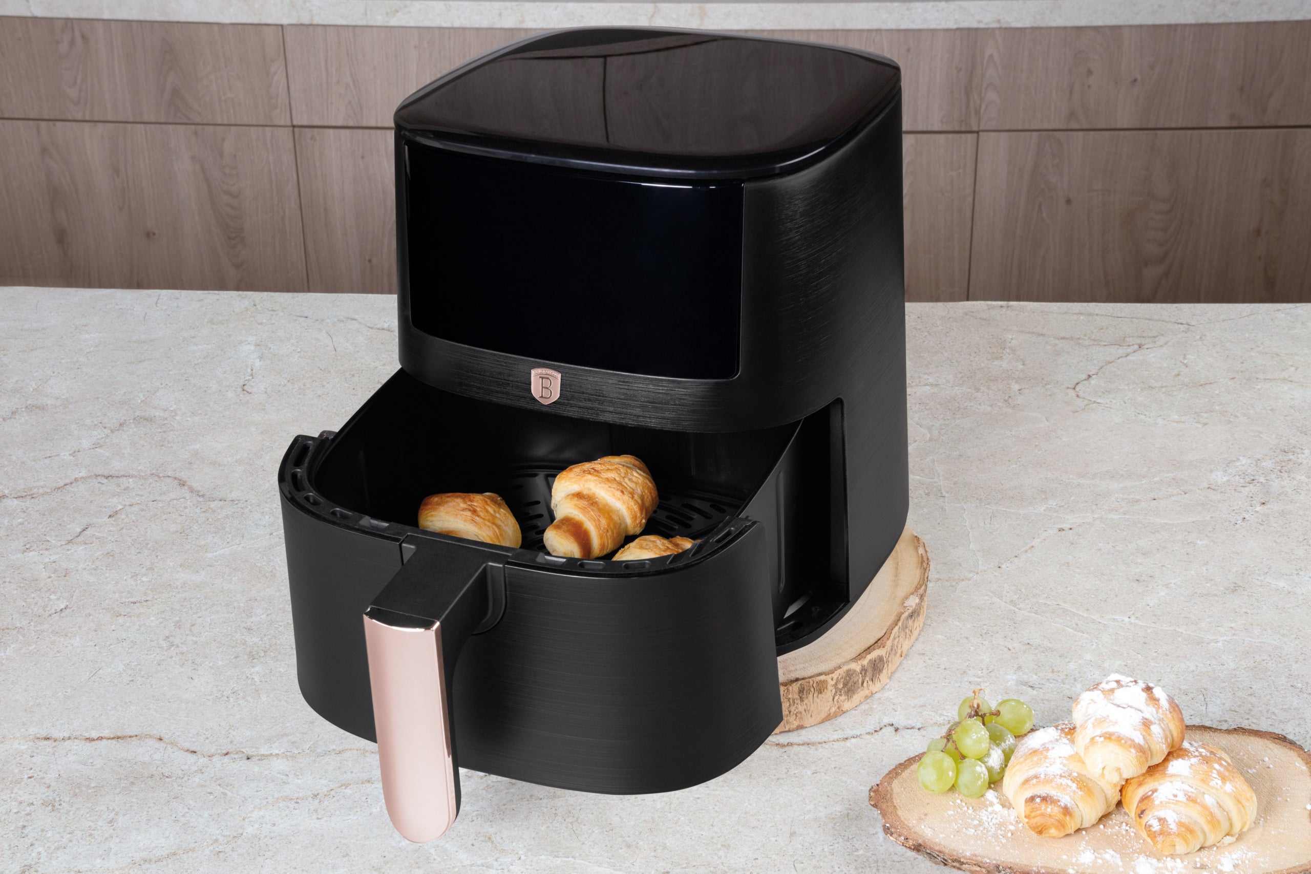 Berlinger Haus XXXL nagy AirFryer 8 L 1650 W Black Rose Collection