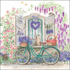 Bike with basket háromrétegű papírszalvéta 33x33 cm 20 db-os