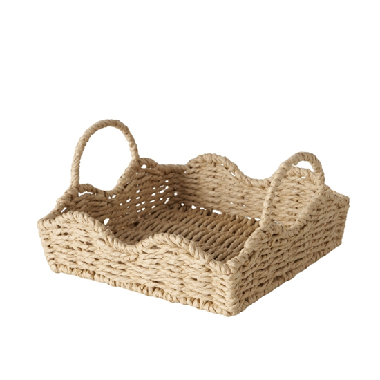 Boltze fonott asztali tálca Pagos 20 cm