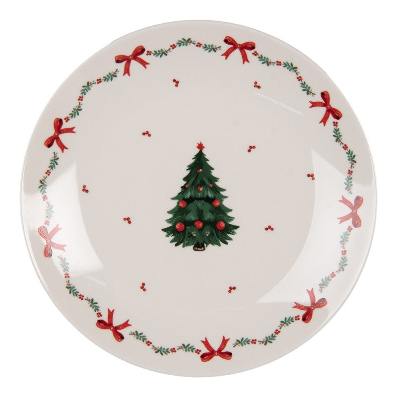 Karácsonyi porcelán desszertes tányér 20 cm Traditional Christmas Harmony