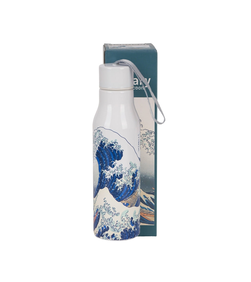 Duplafalú rozsdamentes acél hőtartó termosz Hokusai Hullámok 500 ml