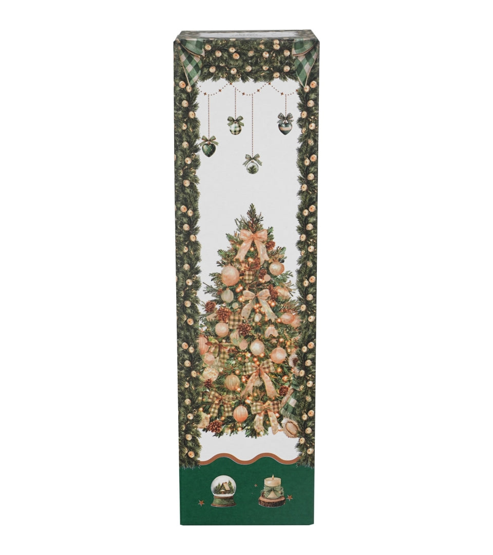 Karácsonyfás Rozsdamentes acél hőtartó termosz 500 ml dobozban Tree Sparkle