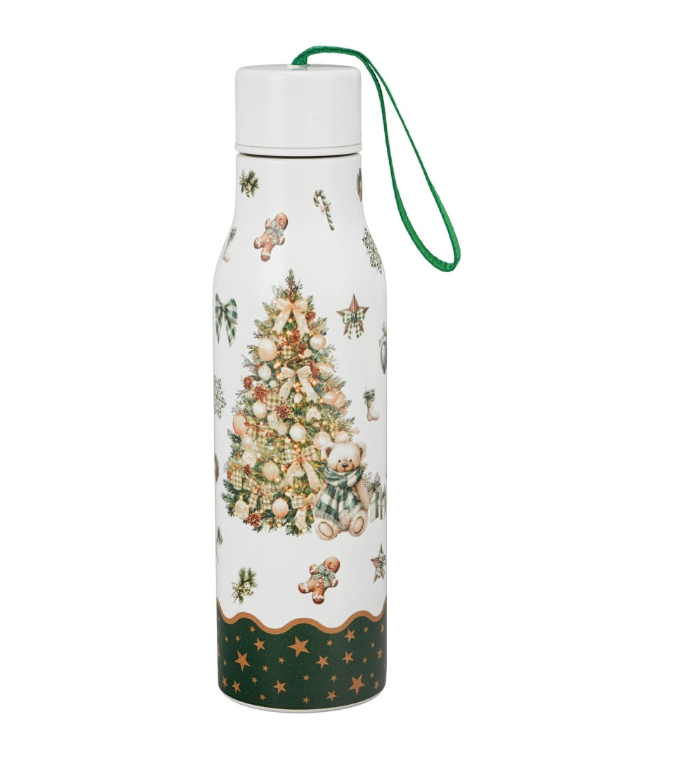 Karácsonyfás Rozsdamentes acél hőtartó termosz 500 ml dobozban Tree Sparkle