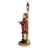 Éneklő gyerekek kandeláberrel vintage karácsonyi figura 28 cm