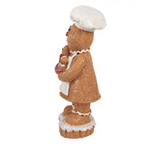 Mézeskalács figura kismézivel karácsonyi dekoráció 15 cm