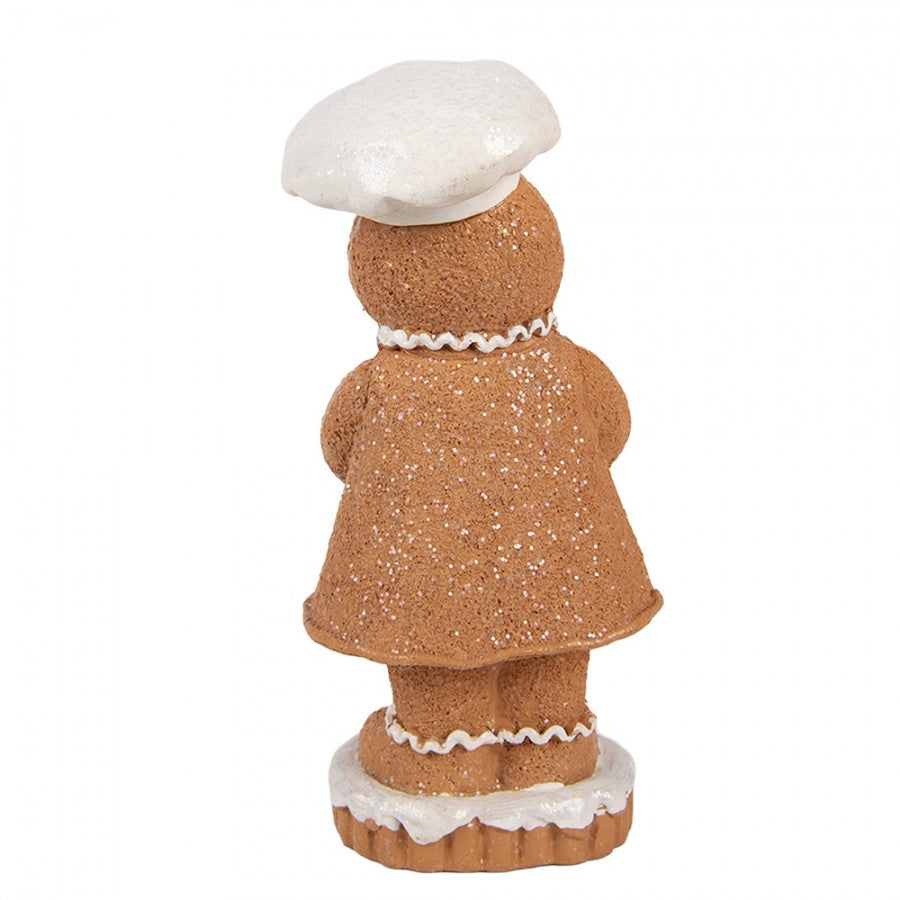 Mézeskalács figura kismézivel karácsonyi dekoráció 15 cm