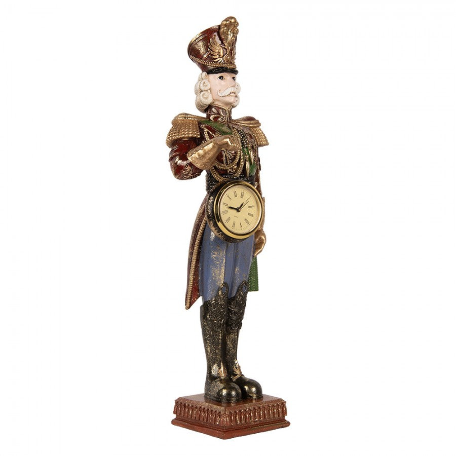 Diótörő karácsonyi figura órával 45 cm
