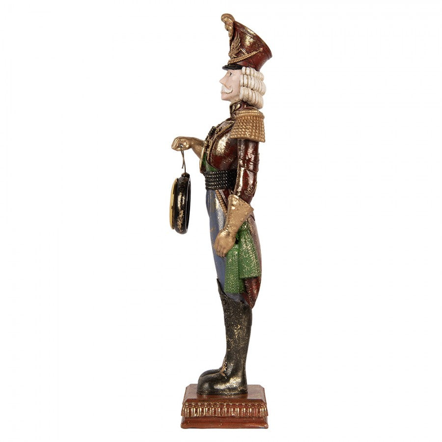Diótörő karácsonyi figura órával 45 cm