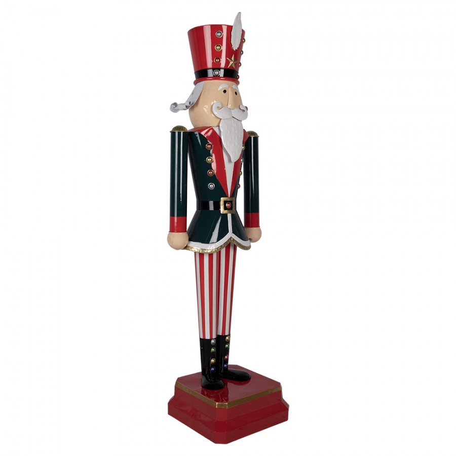 Nagyméretű diótörő figura 134 cm magas fém
