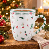 Karácsonyi porcelán bögre 360 ml Christmas Green