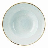 Churchill Stonecast Duck Egg Blue kerámia széles peremes mély tányér 28 cm