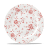 Churchill Vintage Prints fehér piros virágos porcelán peremes lapostányér 27.6 cm