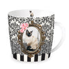 Bögre, csésze Cicás porcelán bögre fém díszdobozban 250 ml