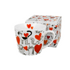 Bögre, csésze Cicás szívesecskés porcelán bögre 610 ml Cats and hearts