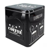 Coffee kávés fémdoboz ablakos adagolóval