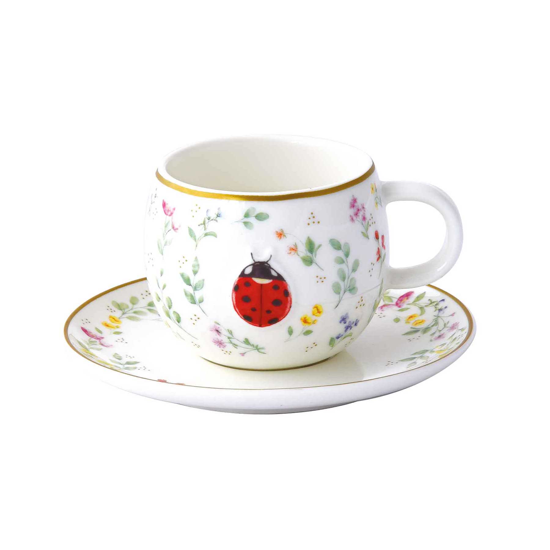 Porcelán eszpresszó kávés csésze 2 db-os díszdobozban Fancy Garden